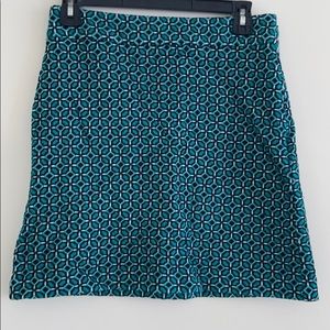 Emerald print skirt